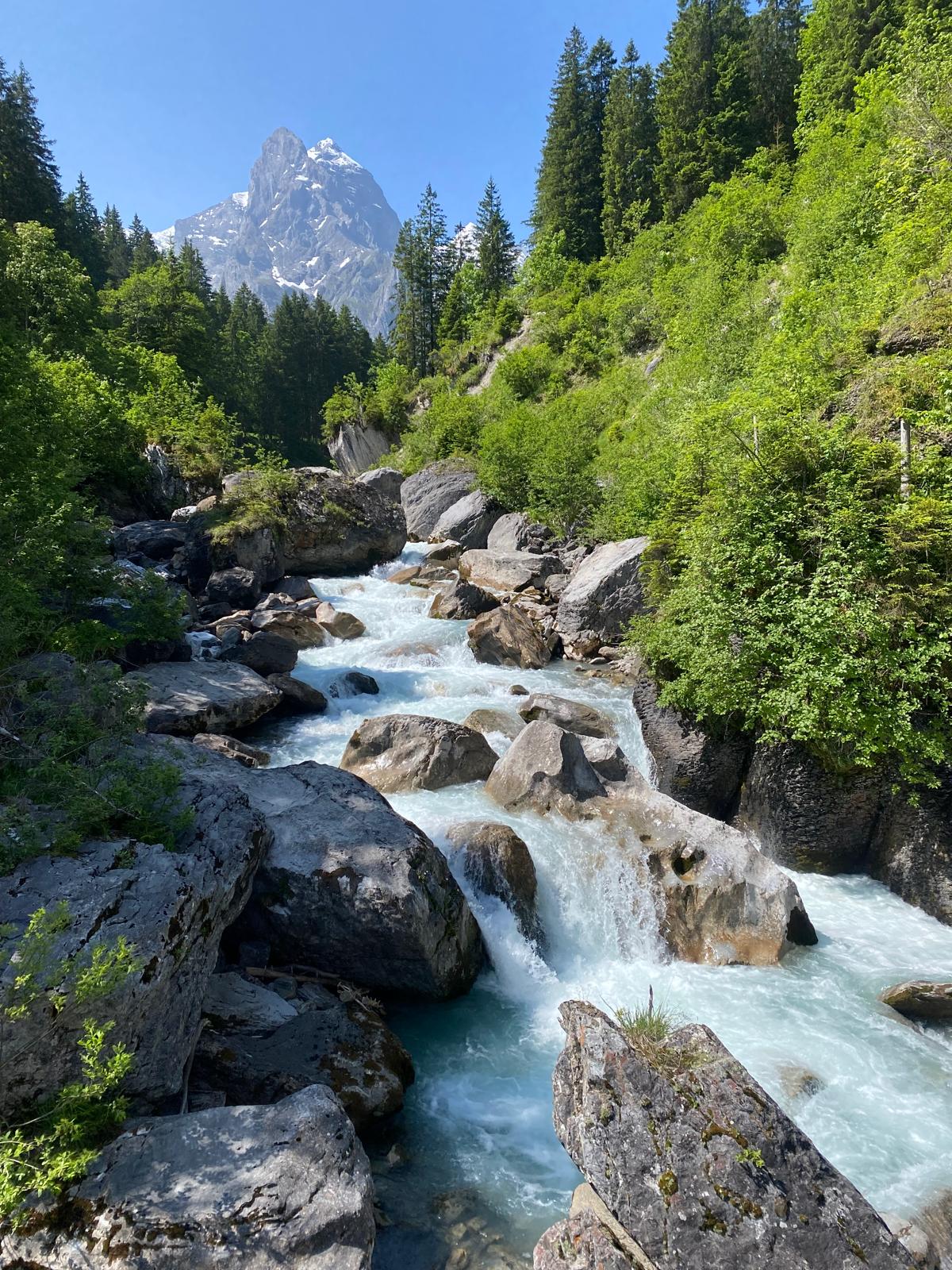 Rychenbach bei Meiringen entlang der Bergstrasse zur Rosenlaui, Berner Oberland