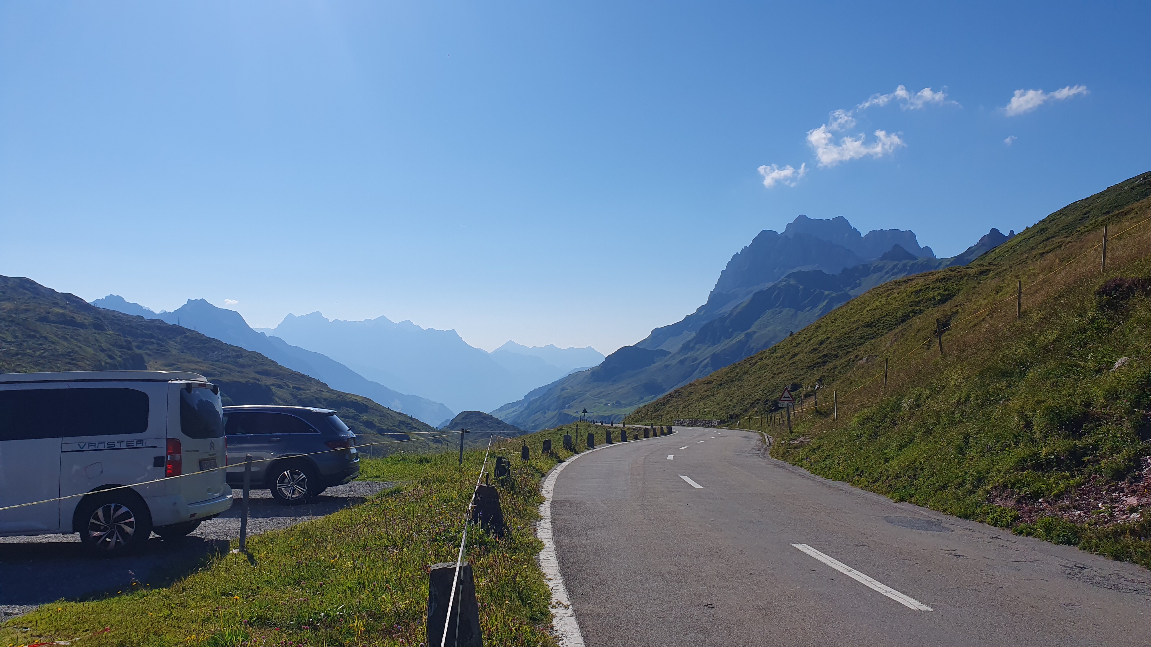 Aussicht vom Klausenpass Richtung Altdorf