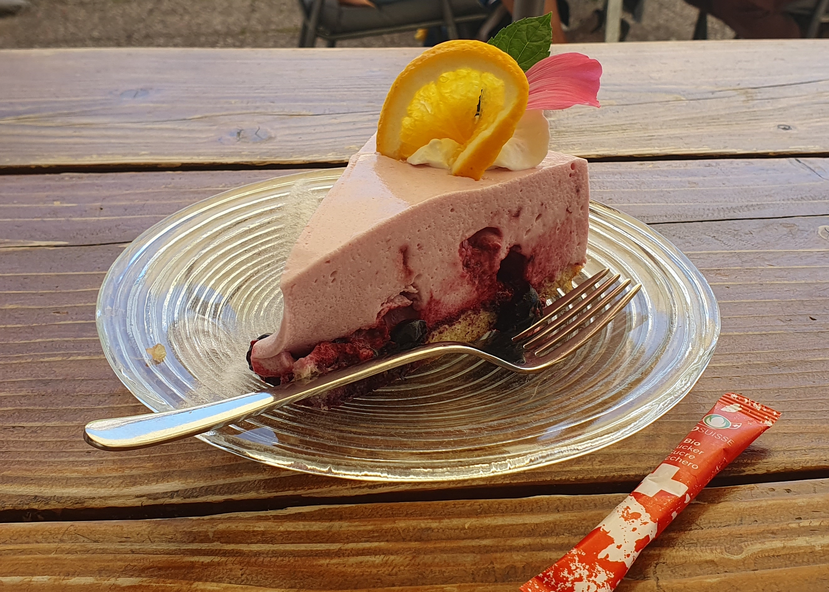 Kuchenpause im Restaurant Wirzweli – Rennradtour Ächerlipass